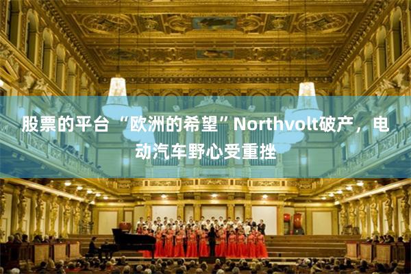 股票的平台 “欧洲的希望”Northvolt破产，电动汽车野心受重挫