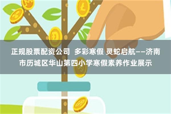 正规股票配资公司  多彩寒假 灵蛇启航——济南市历城区华山第四小学寒假素养作业展示