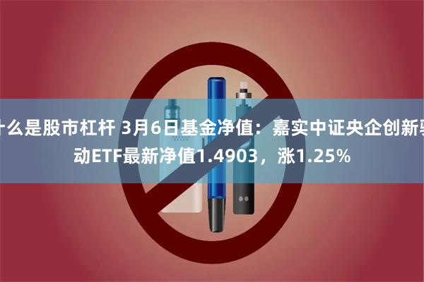 什么是股市杠杆 3月6日基金净值：嘉实中证央企创新驱动ETF最新净值1.4903，涨1.25%